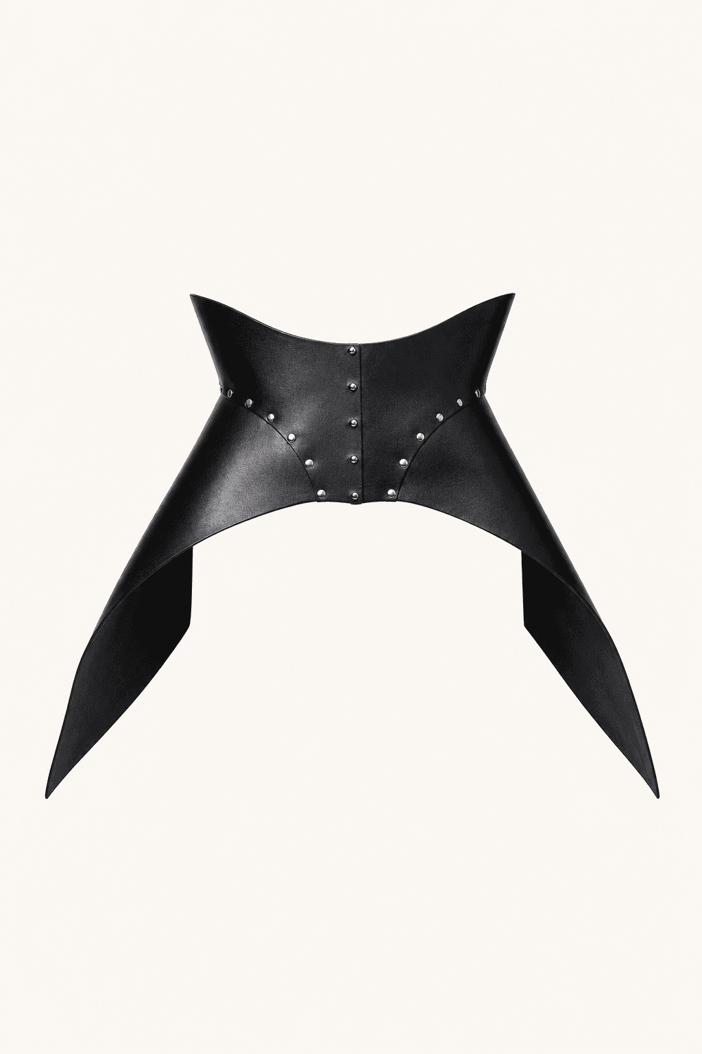Corset Papillon Cuir noir