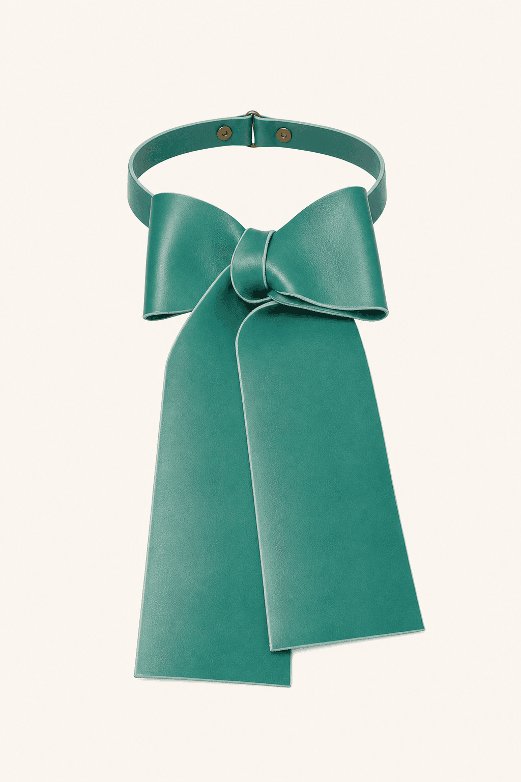 Lavalliere Cuir turquoise
