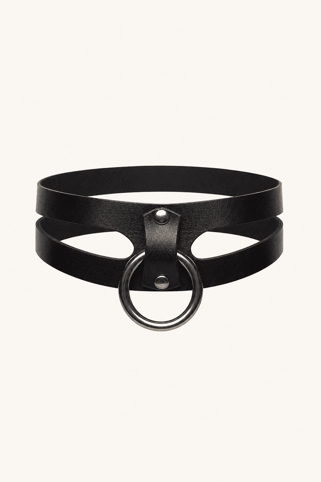 Collier Deux Brins Cuir noir