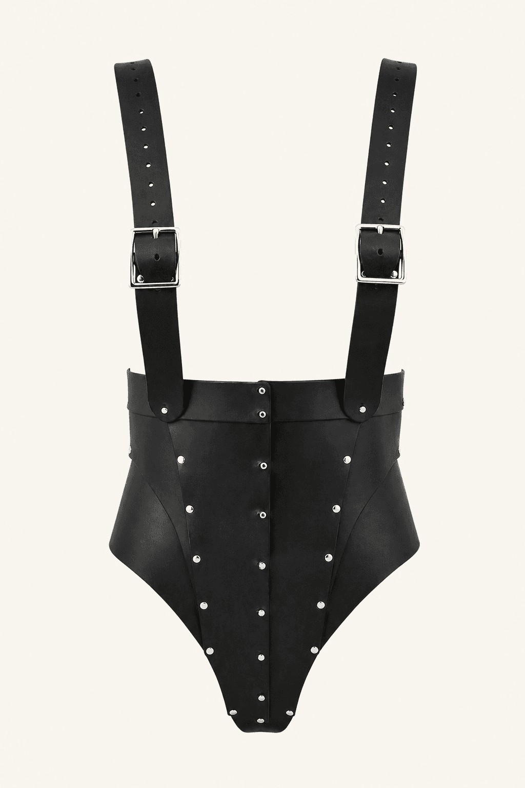 Body & Culotte Haute Cuir noir